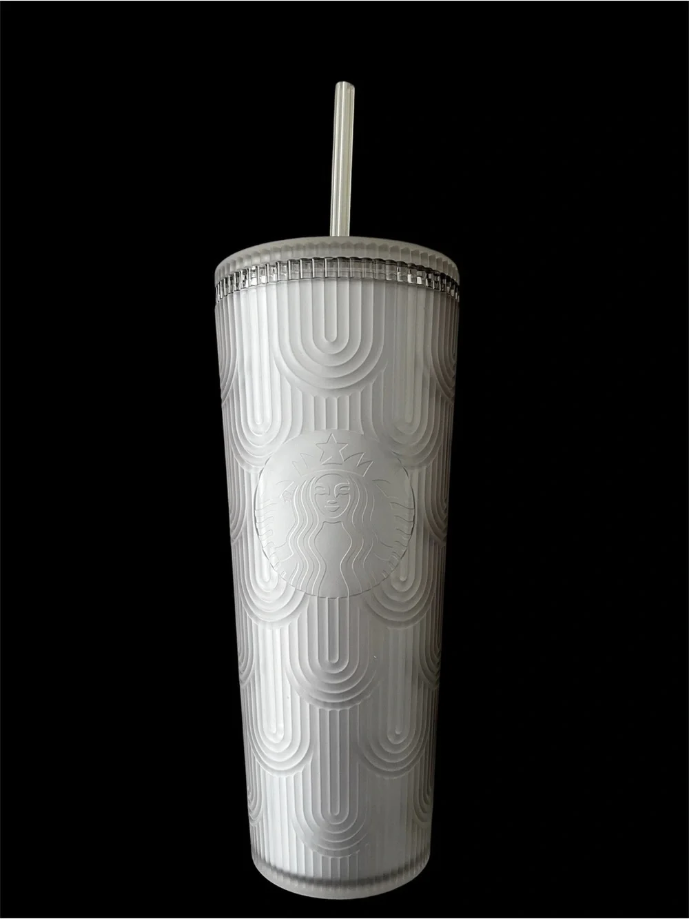 Starbucks 2022 Gray White Scales Cold Cup 24 oz Tumbler with Lid and Straw